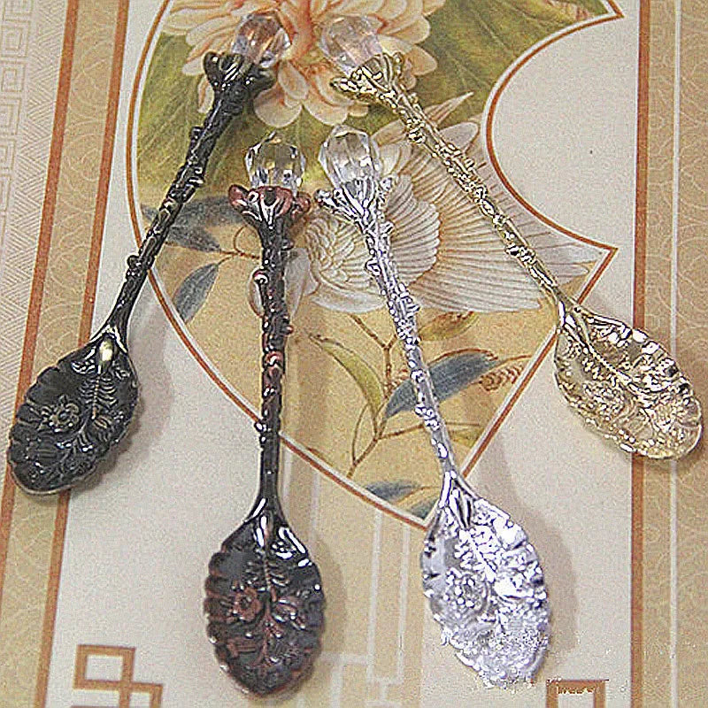 Clear Quartz Crystal Tea Spoons