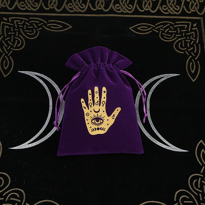 Witchy Purple Velvet Tarot Card Bags
