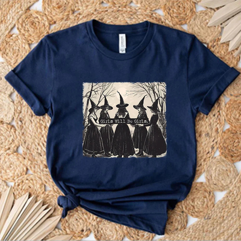 Girls Will Be Girls Witch T-Shirt