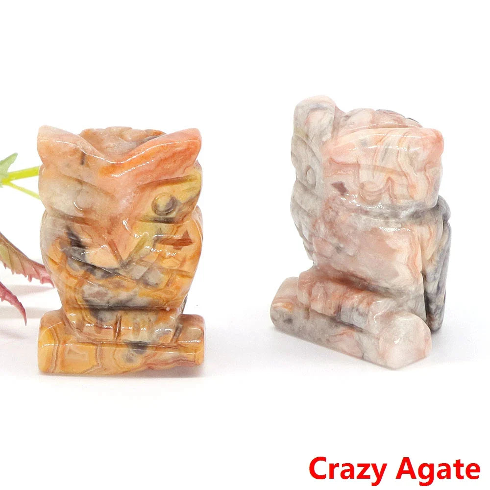Owl Crystal Figurines