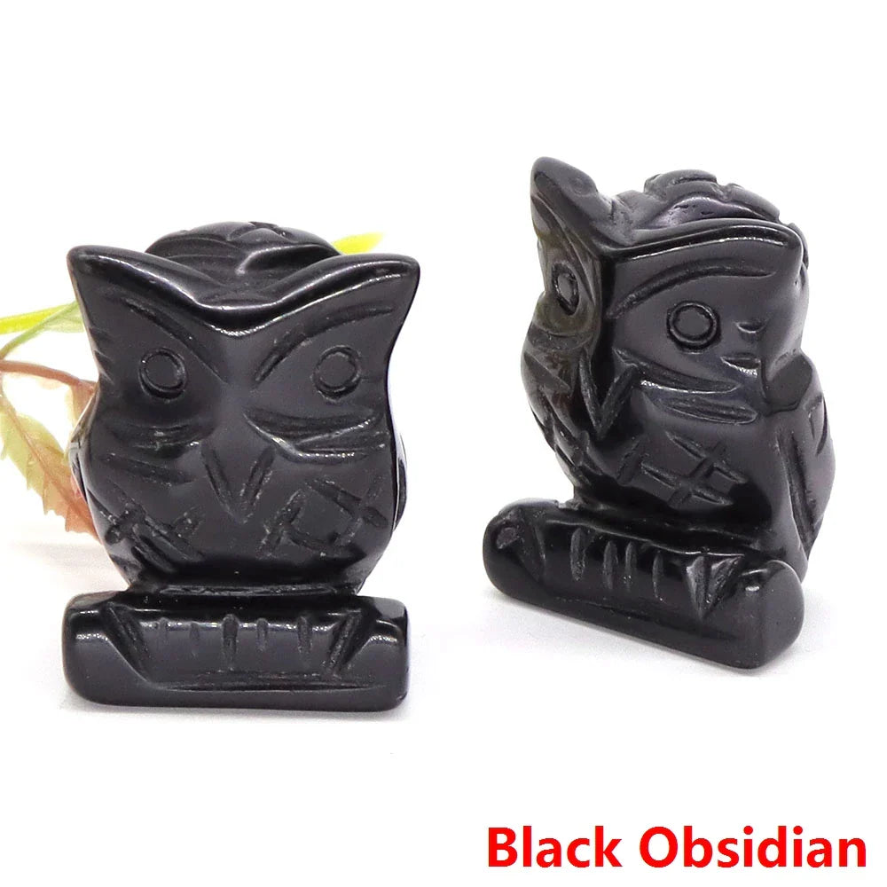 Owl Crystal Figurines