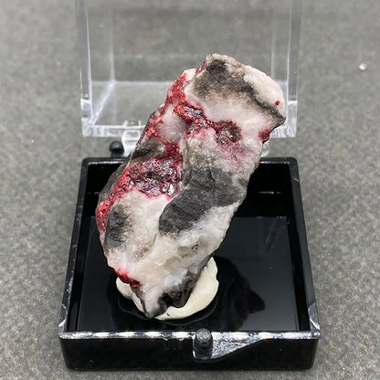 Natural Red Cinnabar | Raw Stone Specimen - Quartz Stone