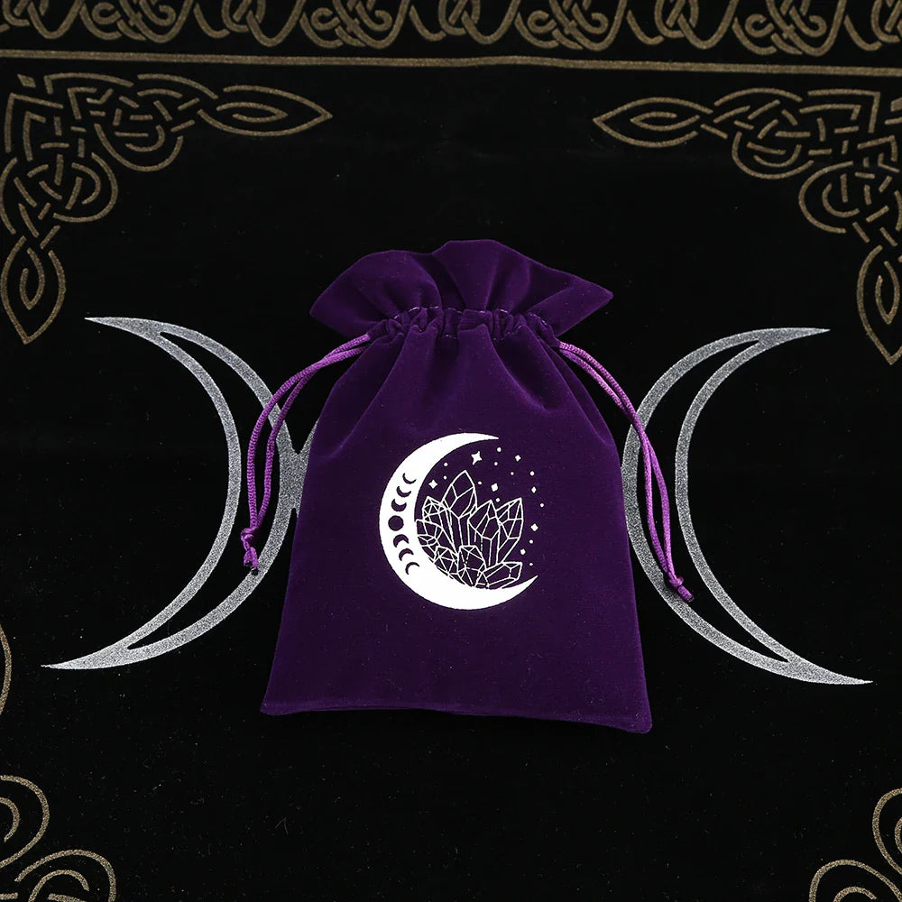 Witchy Purple Velvet Tarot Card Bags