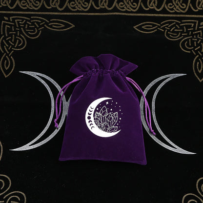 Witchy Purple Velvet Tarot Card Bags