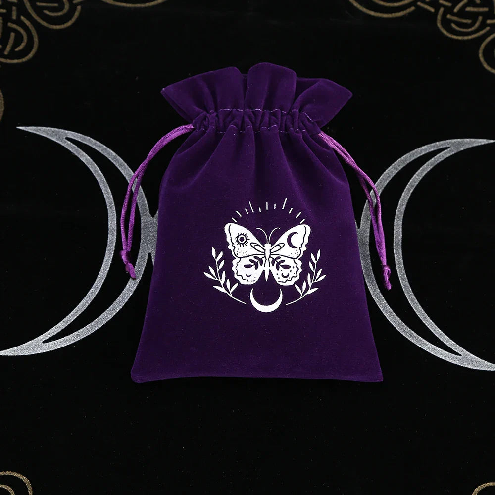 Witchy Purple Velvet Tarot Card Bags