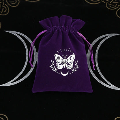 Witchy Purple Velvet Tarot Card Bags