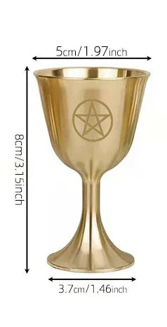 Goddess & Triple Moon Gold Chalices