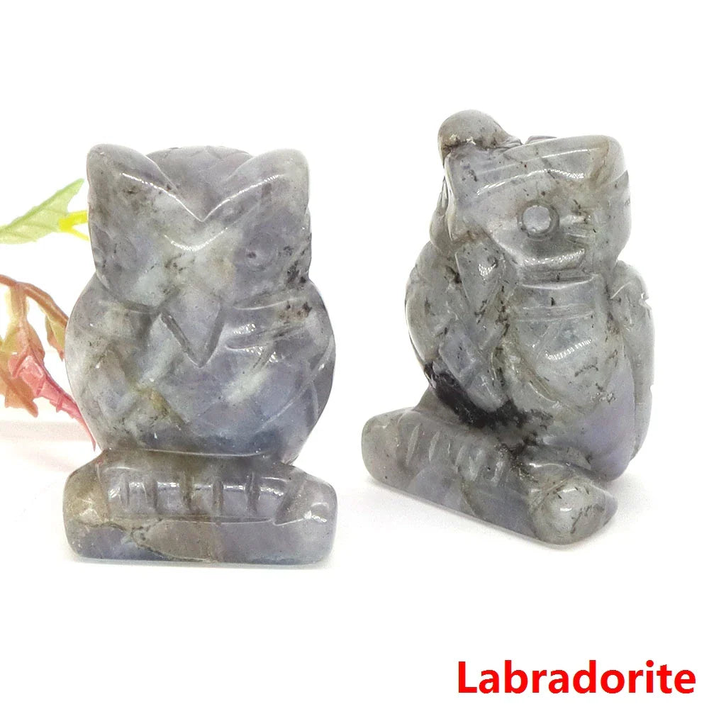 Owl Crystal Figurines