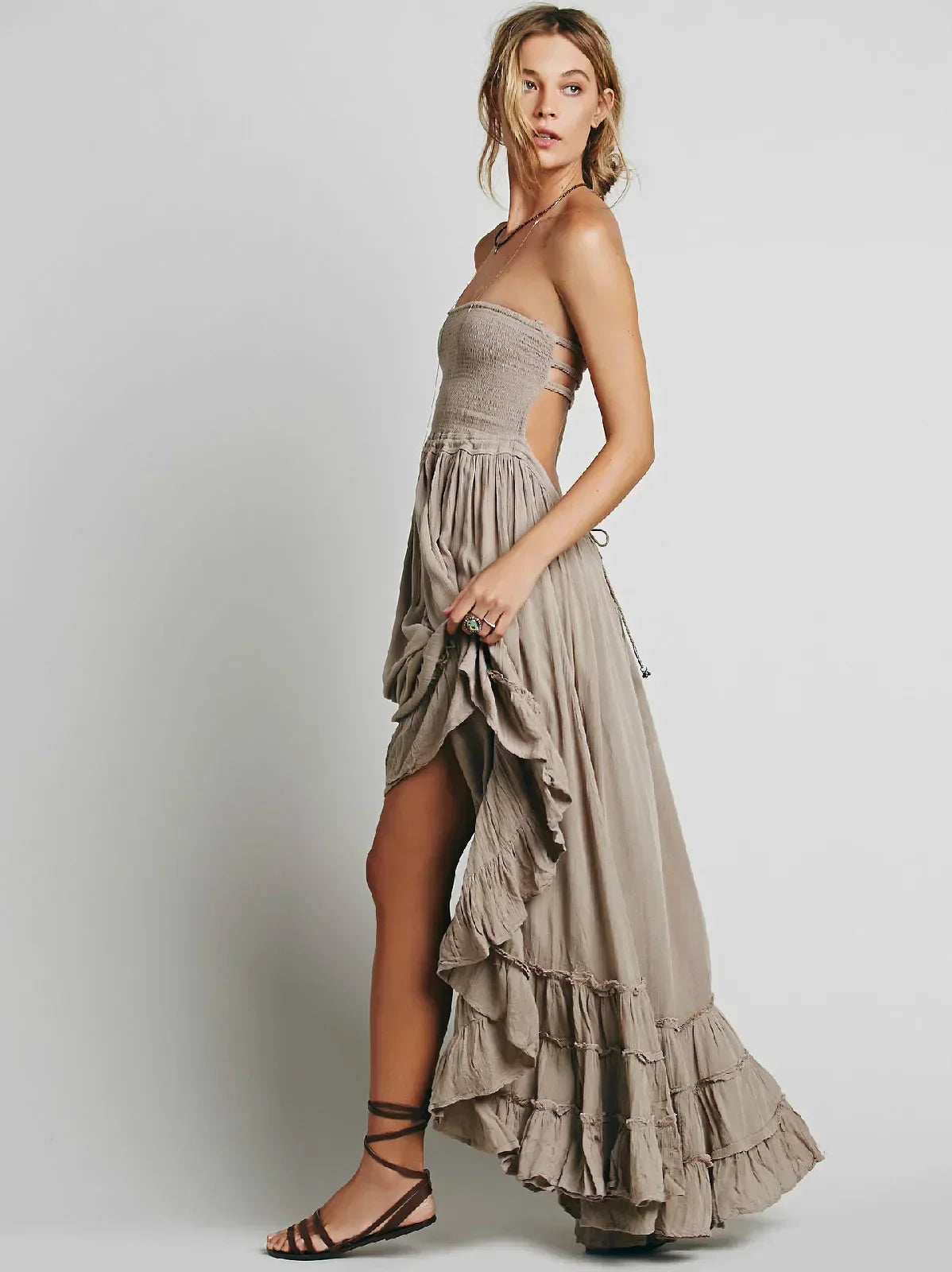 Boho Beach Long Dress - Summer Holiday Wear
