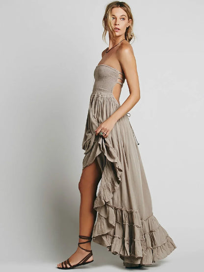 Boho Beach Long Dress - Summer Holiday Wear