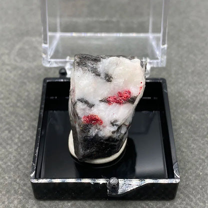 Natural Red Cinnabar | Raw Stone Specimen - Quartz Stone