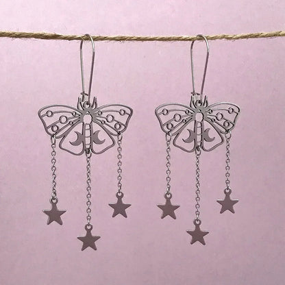 Assorted Moth & Butterfly Dangle Earrings