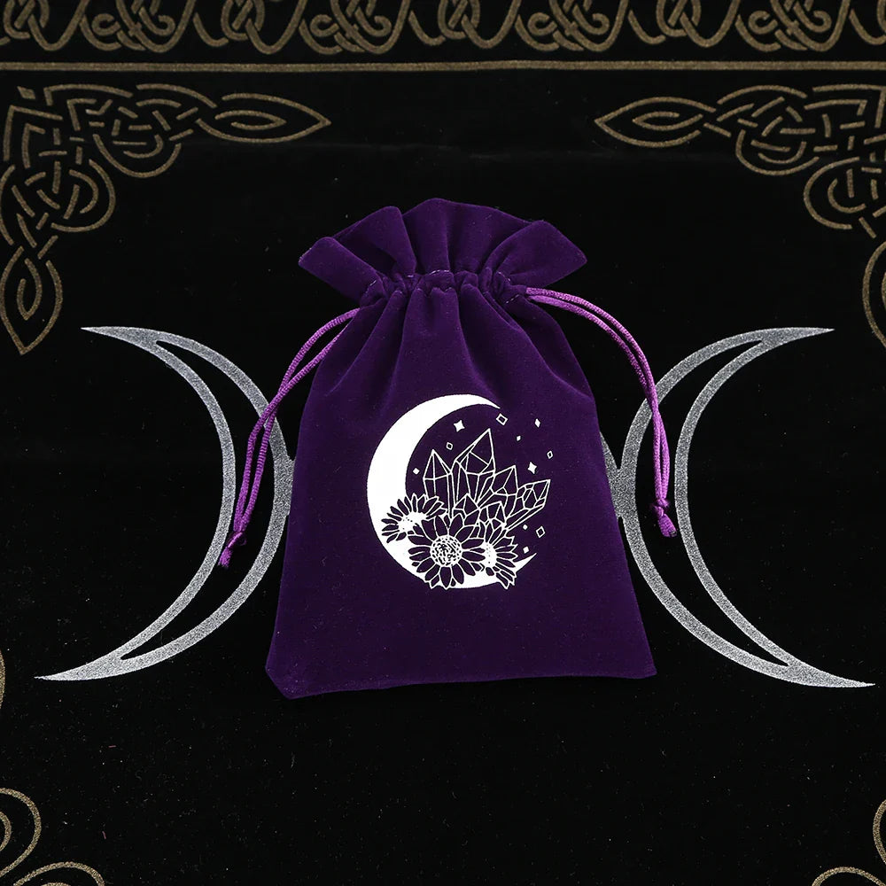 Witchy Purple Velvet Tarot Card Bags