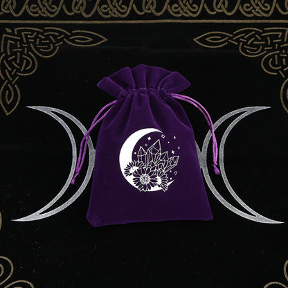 Witchy Purple Velvet Tarot Card Bags