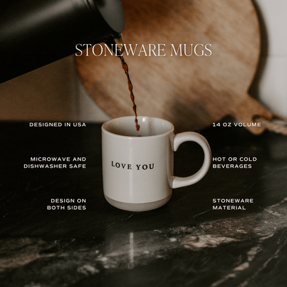 Holly 14oz. Red Stoneware Coffee Mug