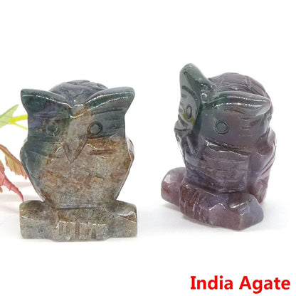 Owl Crystal Figurines