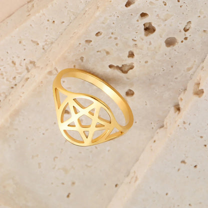 Pentacle Stainless Steel Rings