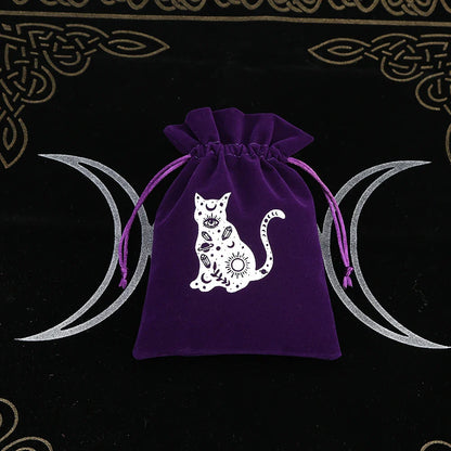 Witchy Purple Velvet Tarot Card Bags