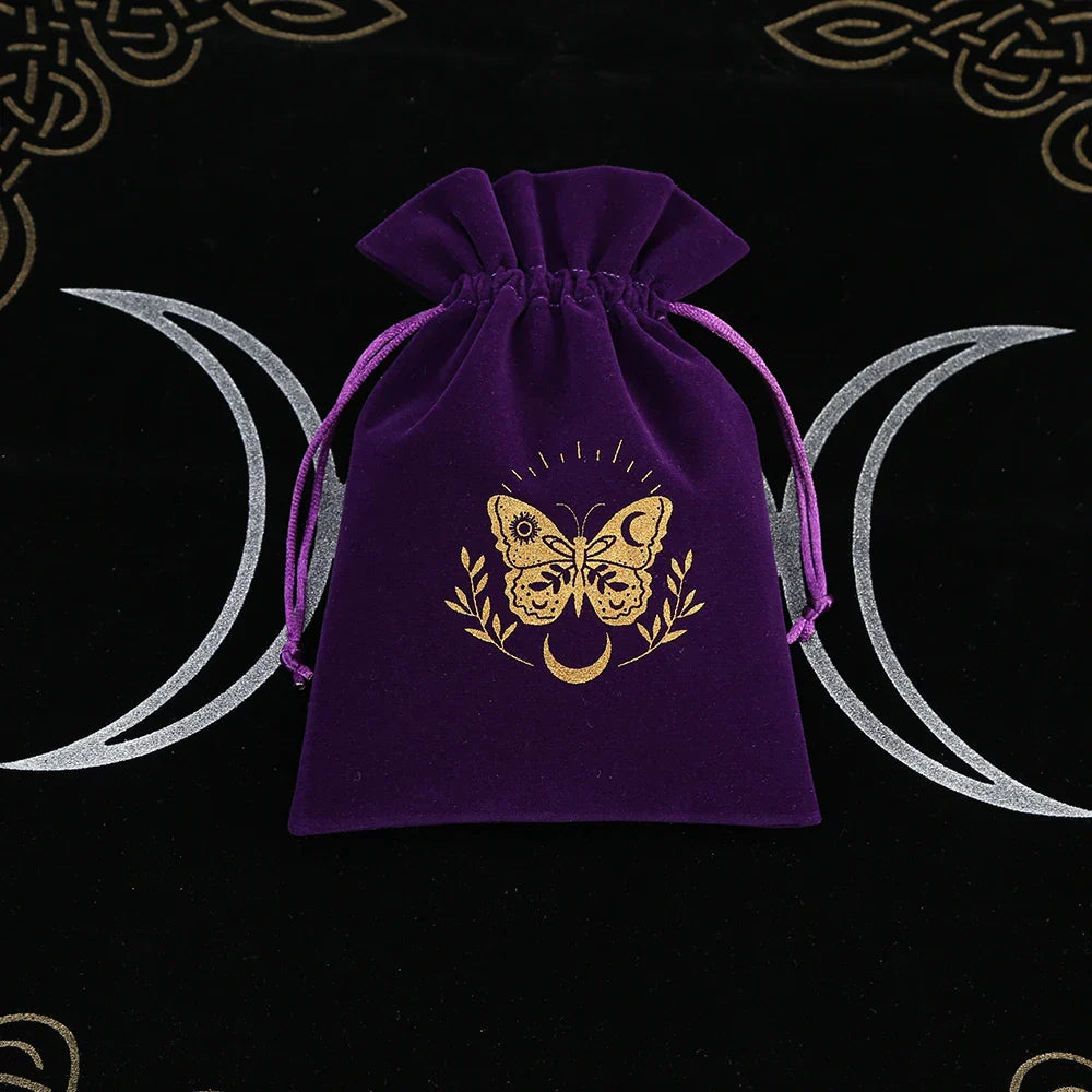 Witchy Purple Velvet Tarot Card Bags