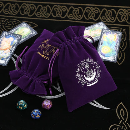 Witchy Purple Velvet Tarot Card Bags