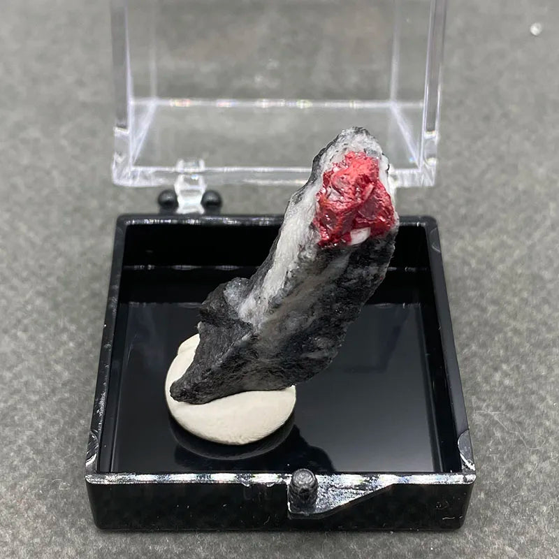 Natural Red Cinnabar | Raw Stone Specimen - Quartz Stone
