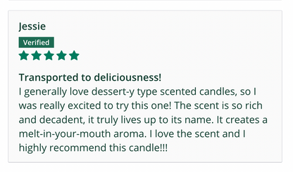 Crème Brûlée Scented Soy Candle
