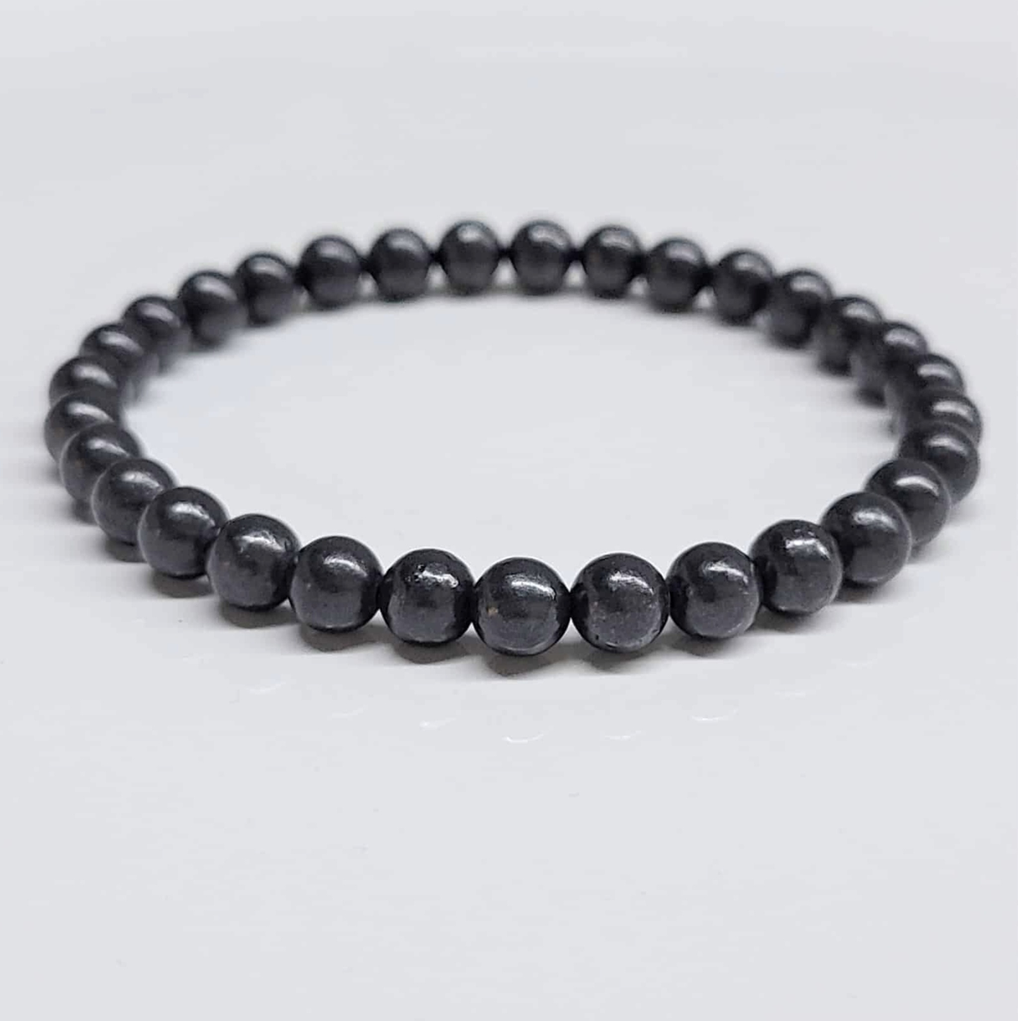 Shungite Round Bead  Bracelet - Longevity Prescription