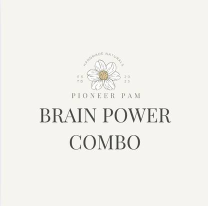 Brain Power Combo: Focus, Mental Health, Nervous System Support- Lions Mane Tincture + Magnesium Spray