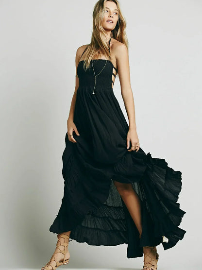 Boho Beach Long Dress - Summer Holiday Wear