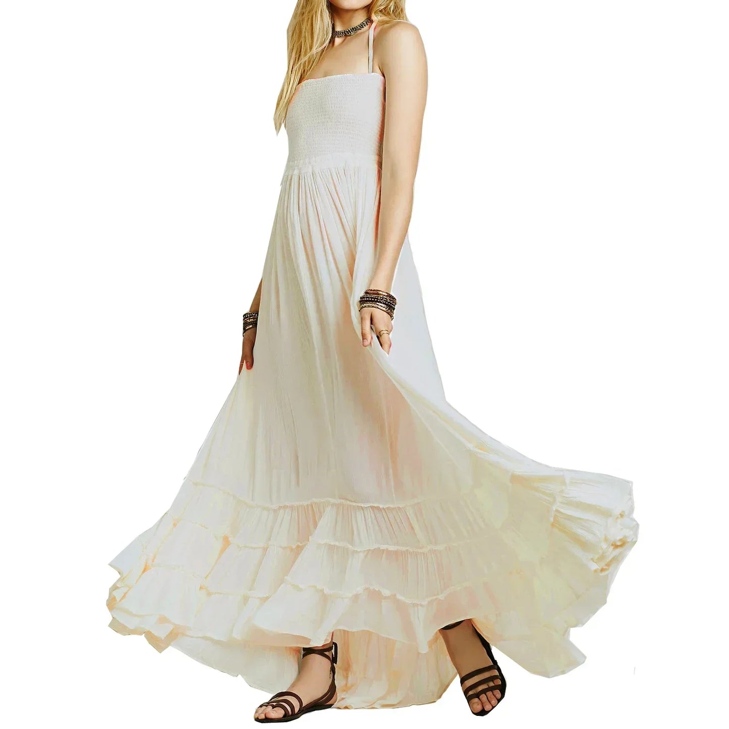 Boho Beach Long Dress - Summer Holiday Wear