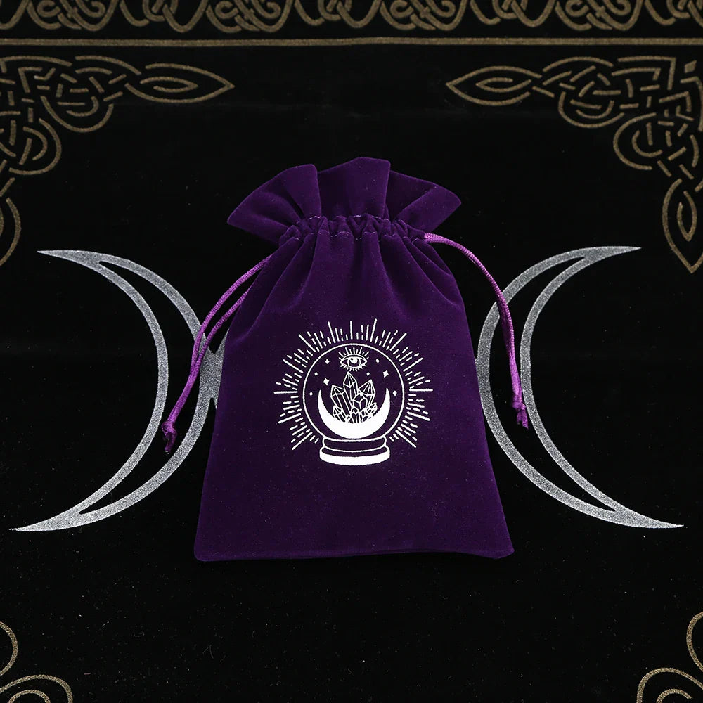 Witchy Purple Velvet Tarot Card Bags