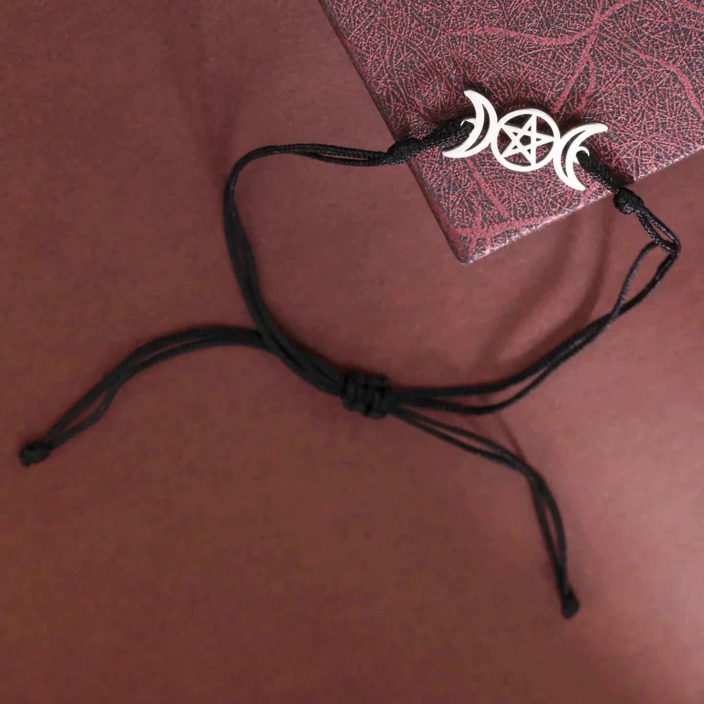 Triple Moon Pentacle Adjustable Bracelet