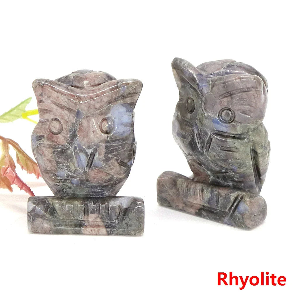 Owl Crystal Figurines