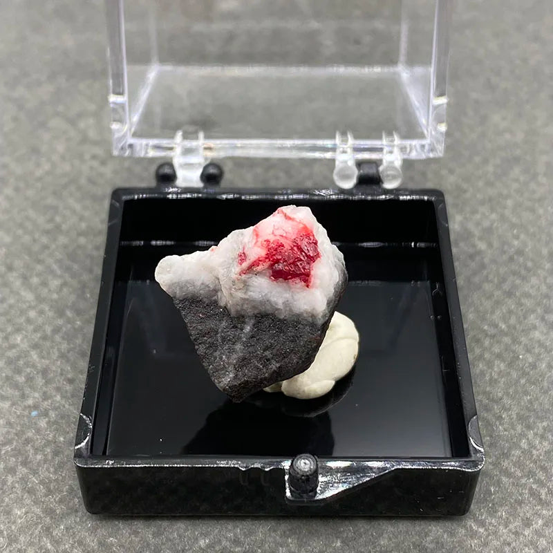 Natural Red Cinnabar | Raw Stone Specimen - Quartz Stone