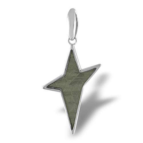 Starborn Muonionalusta Meteorite Star Pendant in Sterling Silver