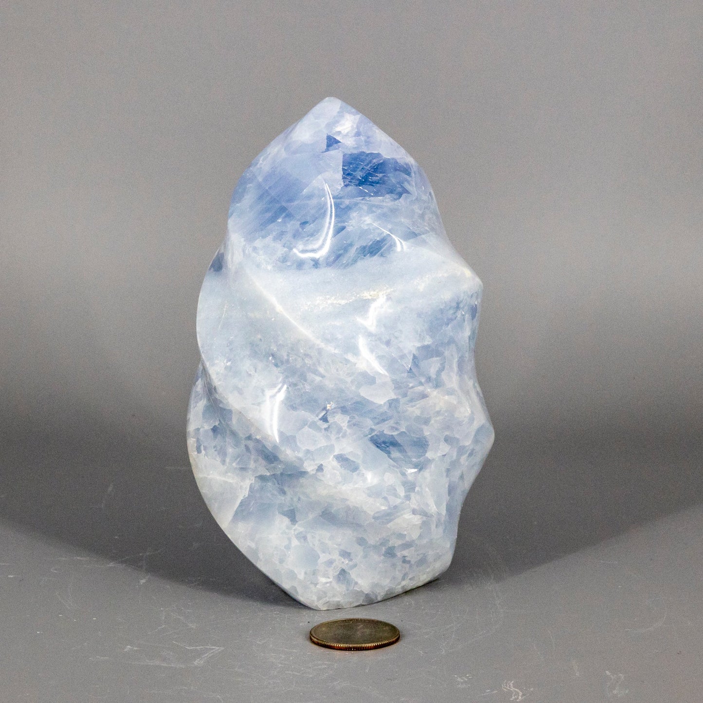 Stunning Blue Calcite "XL" Flame Freeform