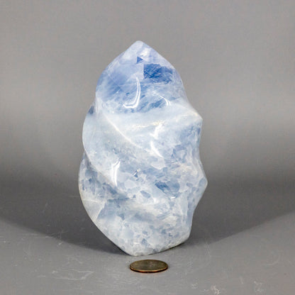 Stunning Blue Calcite "XL" Flame Freeform