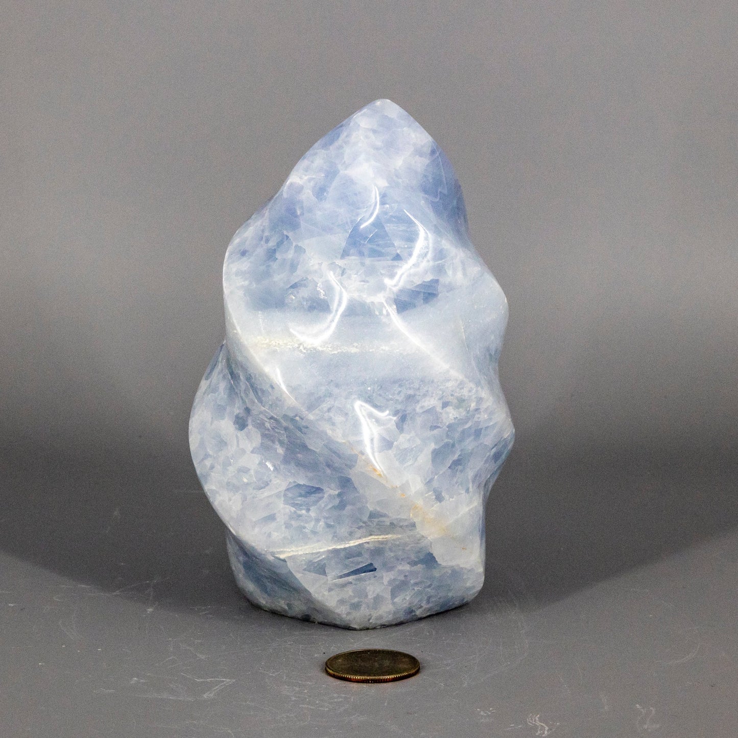 Stunning Blue Calcite "XL" Flame Freeform