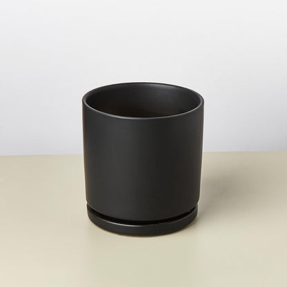 Cylinder Planter -- black or white