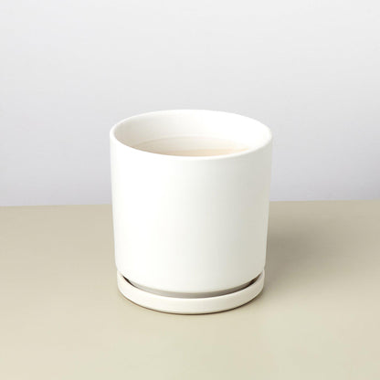 Cylinder Planter -- black or white
