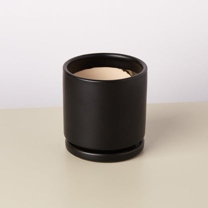 Cylinder Planter -- black or white