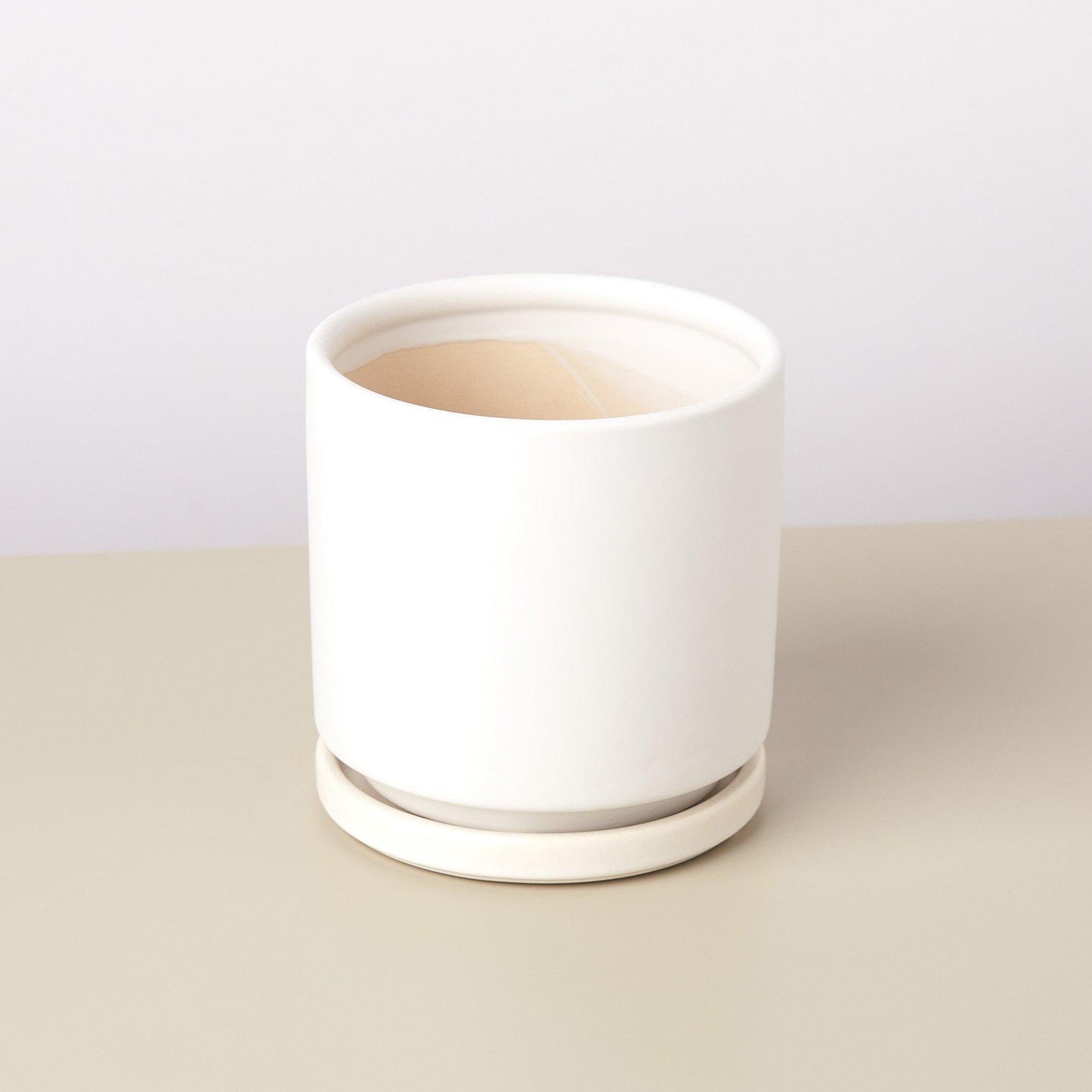 Cylinder Planter -- black or white