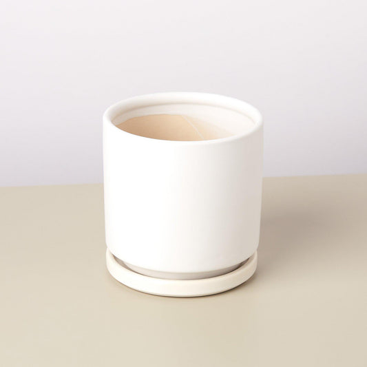Cylinder Planter -- black or white