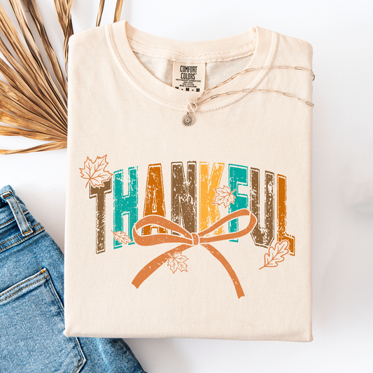 Thankful (Autumn or Thanksgiving) Comfort Colors T-Shirt