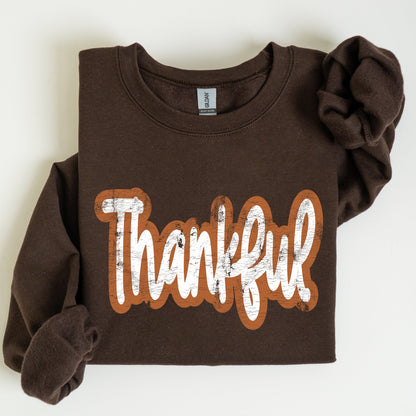 Thankful, Thanksgiving, Positivity, Mental Health, Vintage Sweatshirt