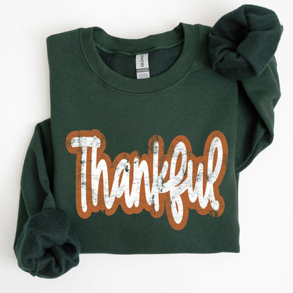 Thankful, Thanksgiving, Positivity, Mental Health, Vintage Sweatshirt