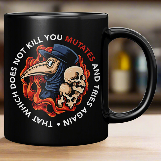 Plague Doctor Ceramic Mug, 11oz