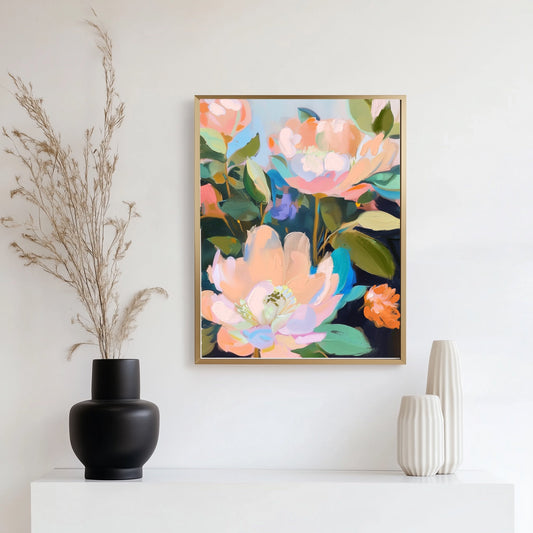The Peonies Arrived Today - Original Painting