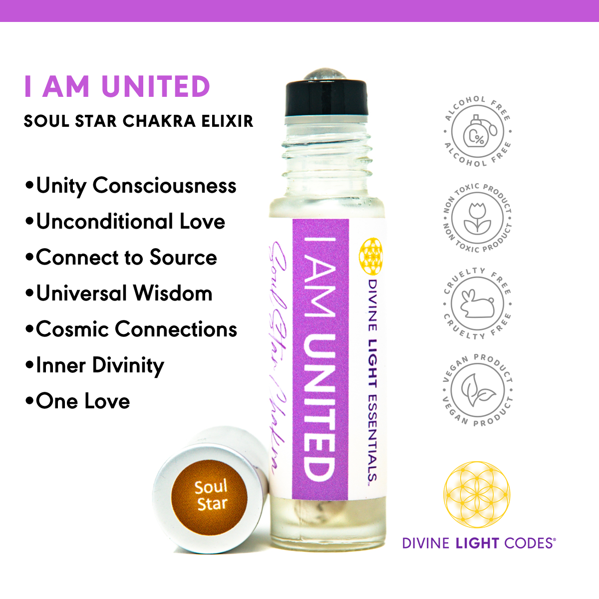 I Am United Essential Oil Elixir - Soul Star Chakra - Unity Consciousness - Oneness