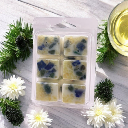 Botanical Gin & Juniper Crystal-Enhanced Premium Coconut-Soy Wax Melts